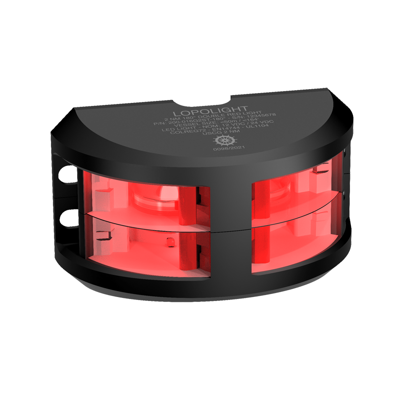 3nm 180° Red, double, black anodized 3nm 180° Red, double, black anodized